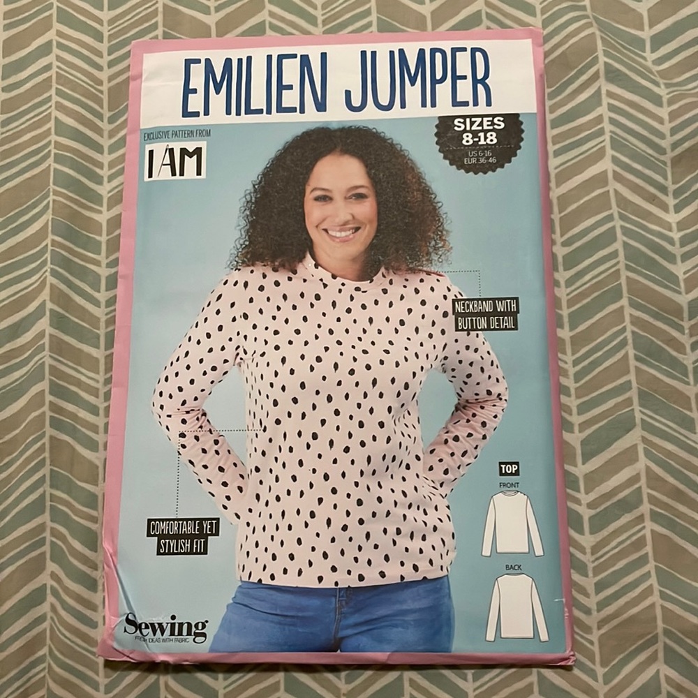 Emilien Jumper pattern from I Am pattern company